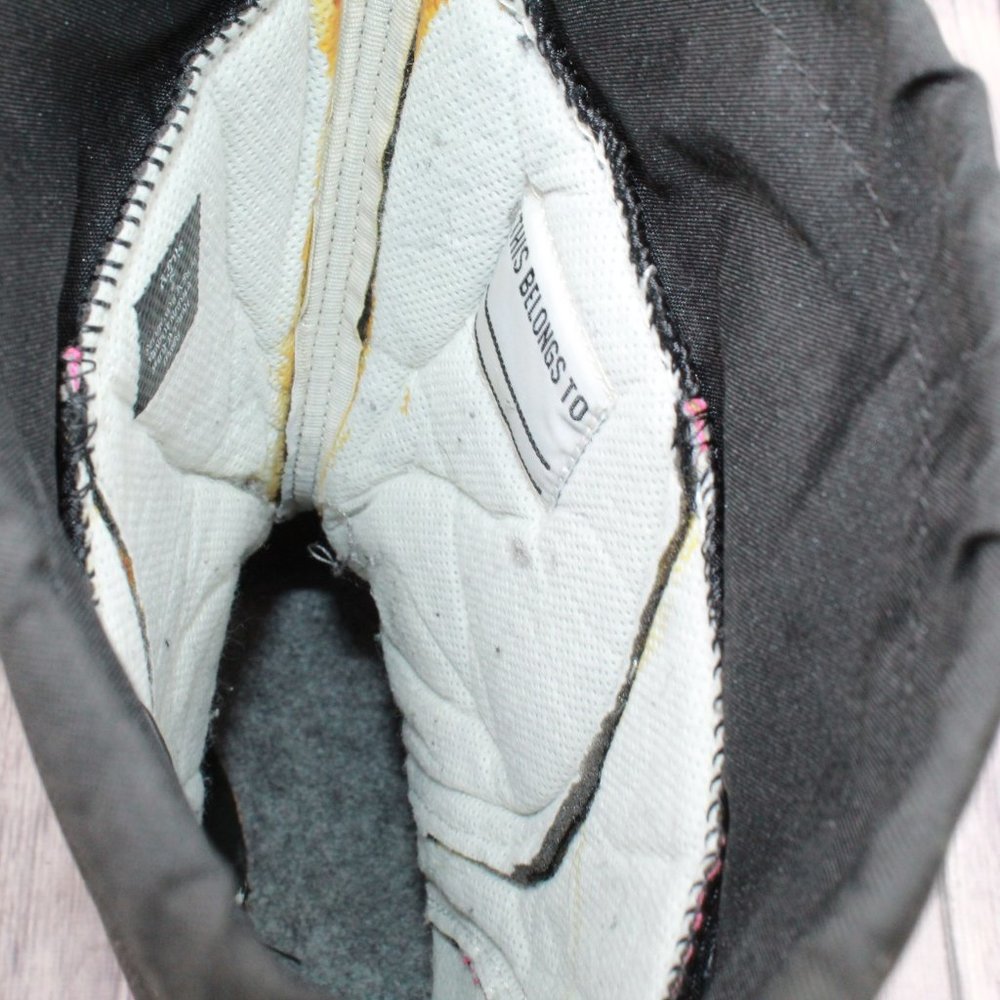 LL Bean Girl's Black Pink Pull On Northwoods Insulated Winter Boots Size 7 - Picture 7 of 11